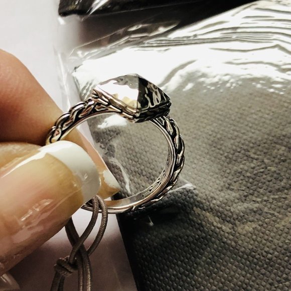 Brand New w/Tag John Hardy Sterling Silver Classic Chain Hammered Ring Size 7 - Picture 4 of 11